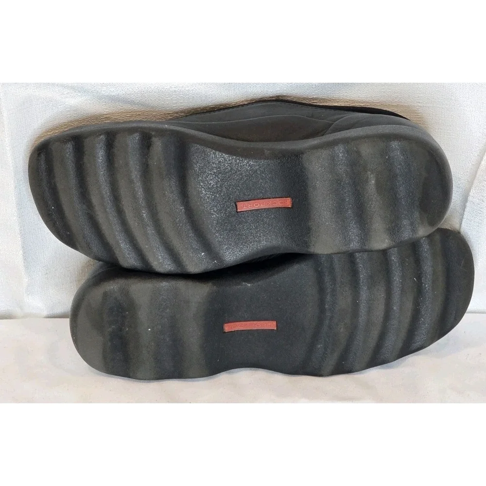Rockport Womens Black Leather Mary Jane Walking Shoes APW20711 Size 6.5‎ M